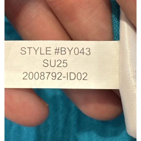 J. Crew Double Gauze Button Down Shirt Women’s Size Medium Cotton Turquoise - Picture 9 of 9